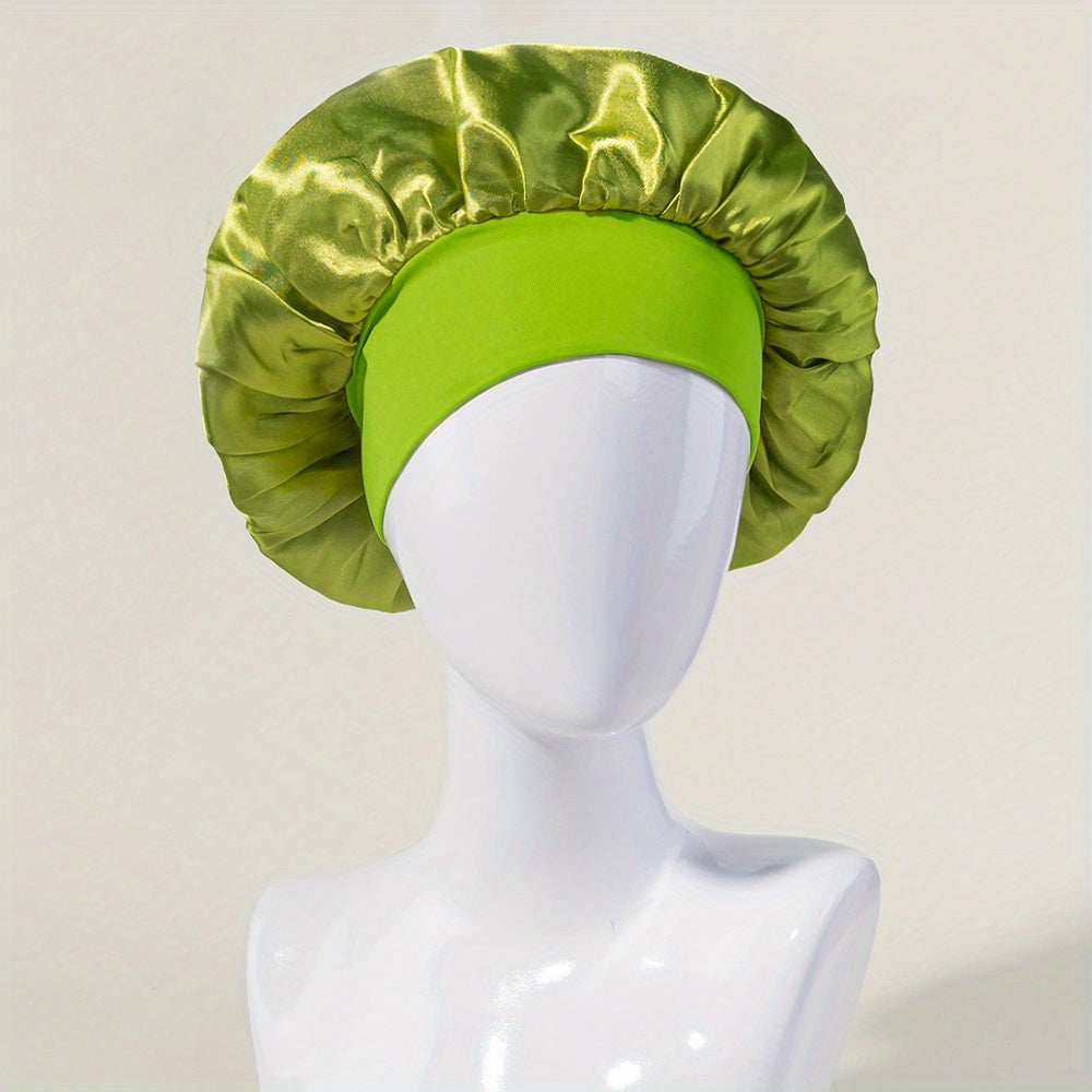 Breathable Satin Sleep Bonnet for Curly Hair