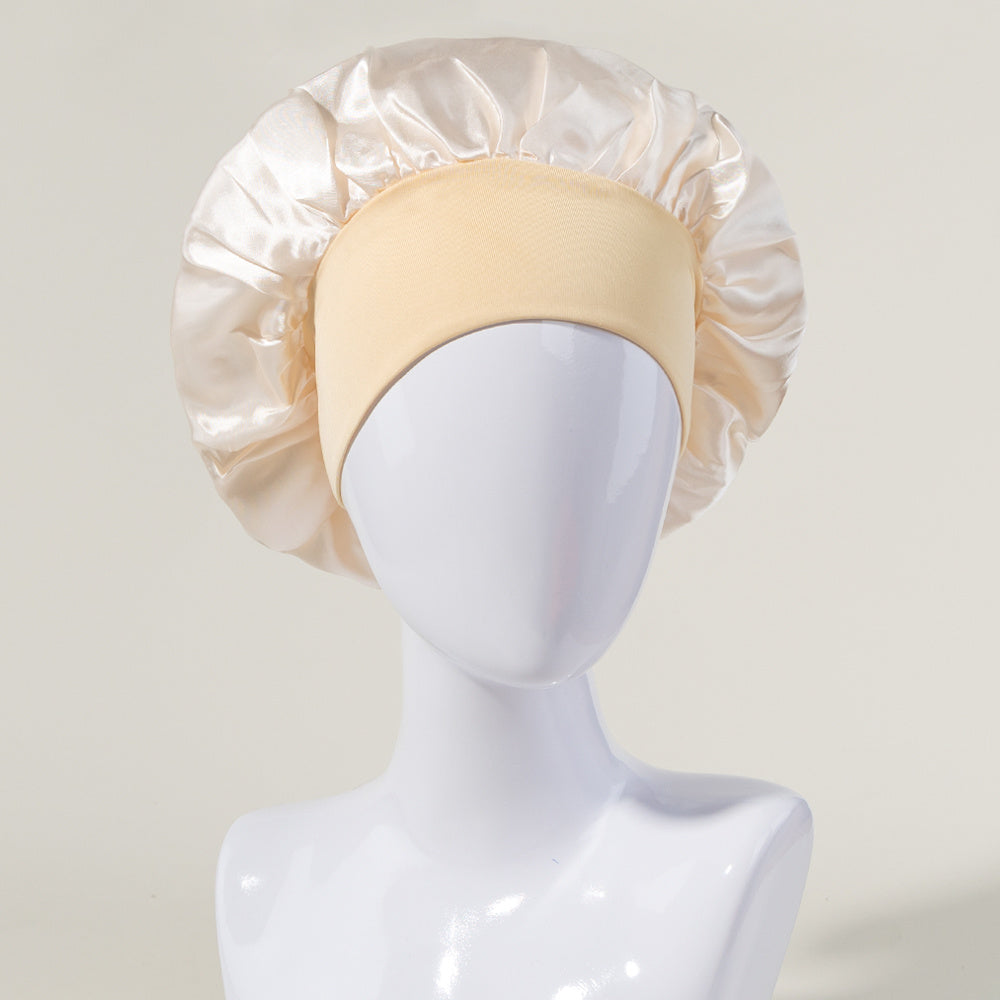 Breathable Satin Sleep Bonnet for Curly Hair