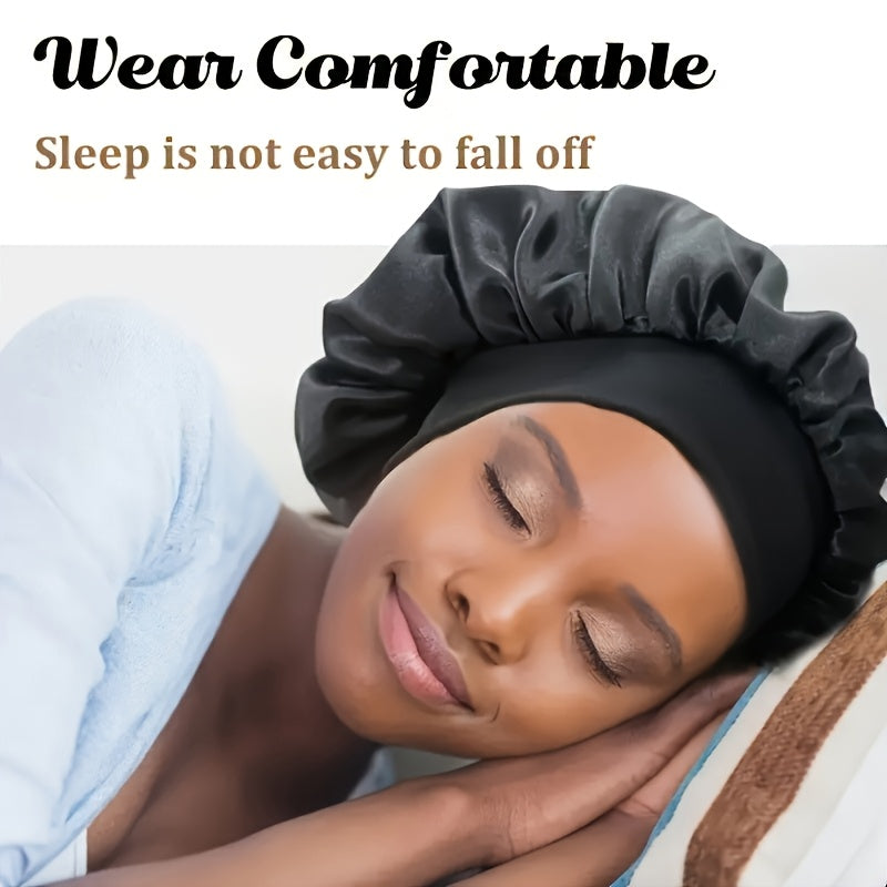 Breathable Satin Sleep Bonnet for Curly Hair
