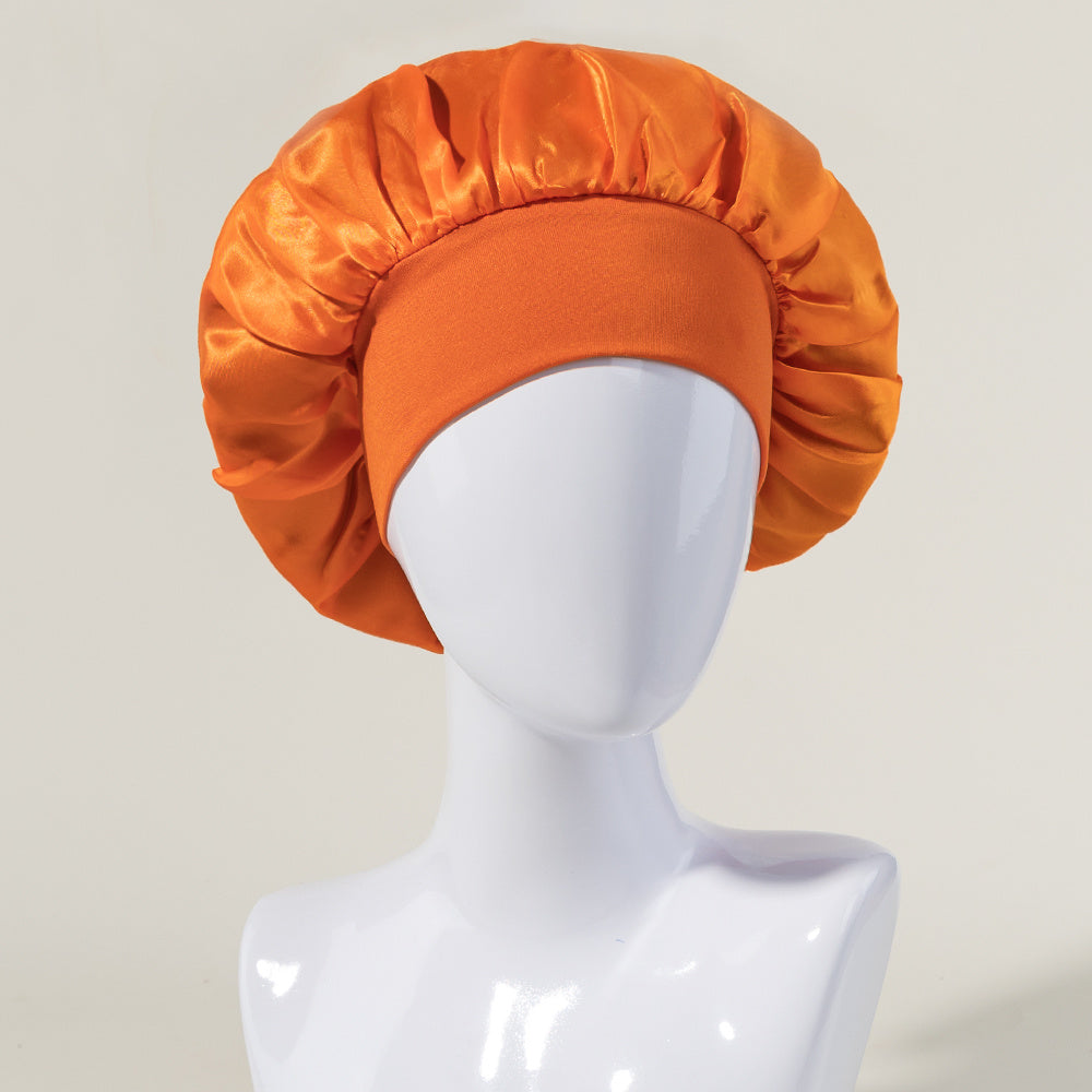 Breathable Satin Sleep Bonnet for Curly Hair
