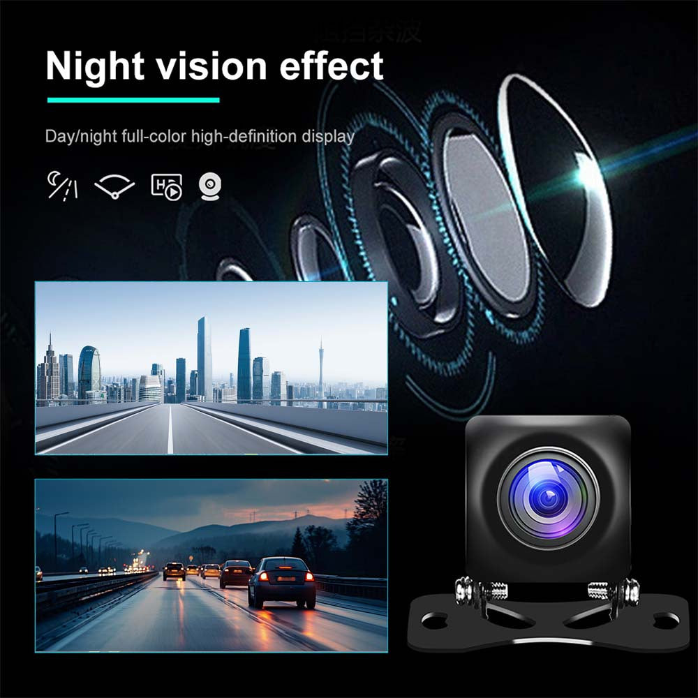 Interactive Touchscreen Car Display with CarPlay, 2.5K Dash Cam & 1080P Backup Camera