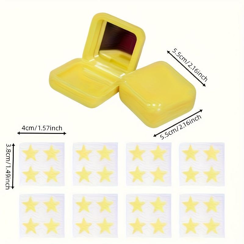 Star-Shaped Concealing Patches – 32pcs in Mirrored Compact