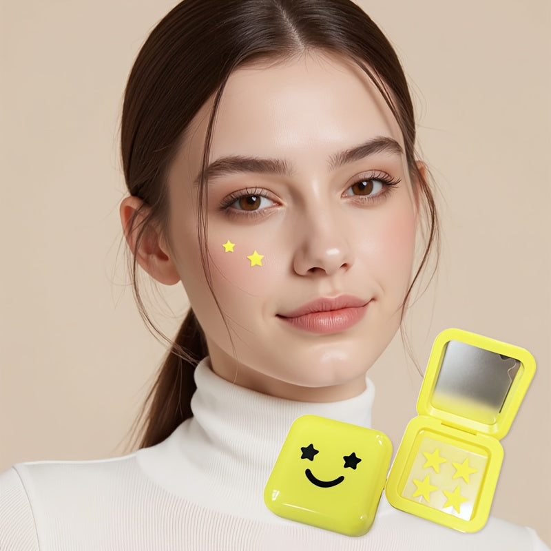 Star-Shaped Concealing Patches – 32pcs in Mirrored Compact