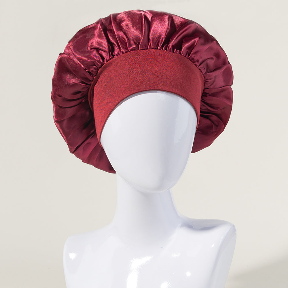Breathable Satin Sleep Bonnet for Curly Hair