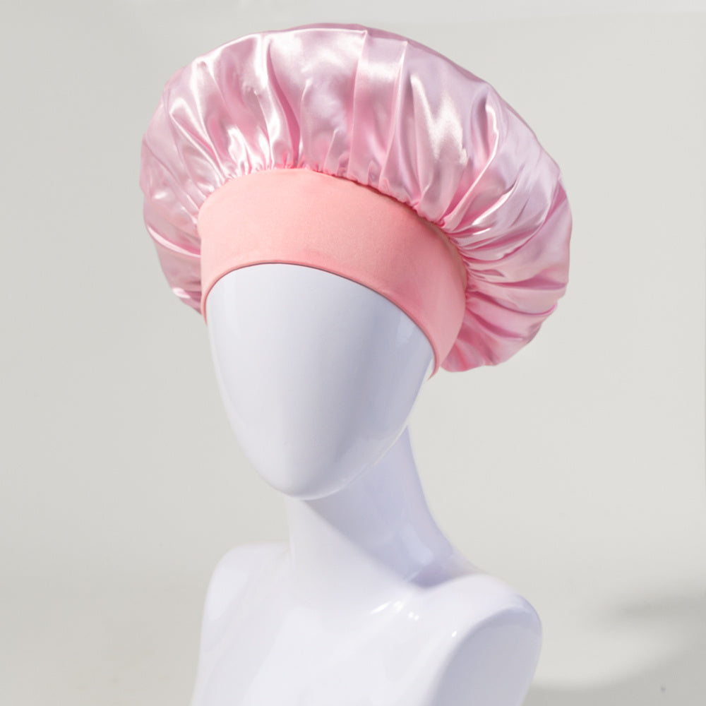 Breathable Satin Sleep Bonnet for Curly Hair
