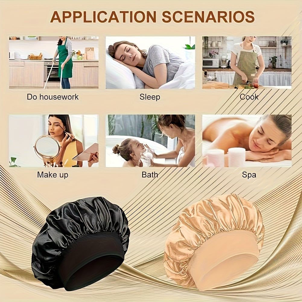 Breathable Satin Sleep Bonnet for Curly Hair