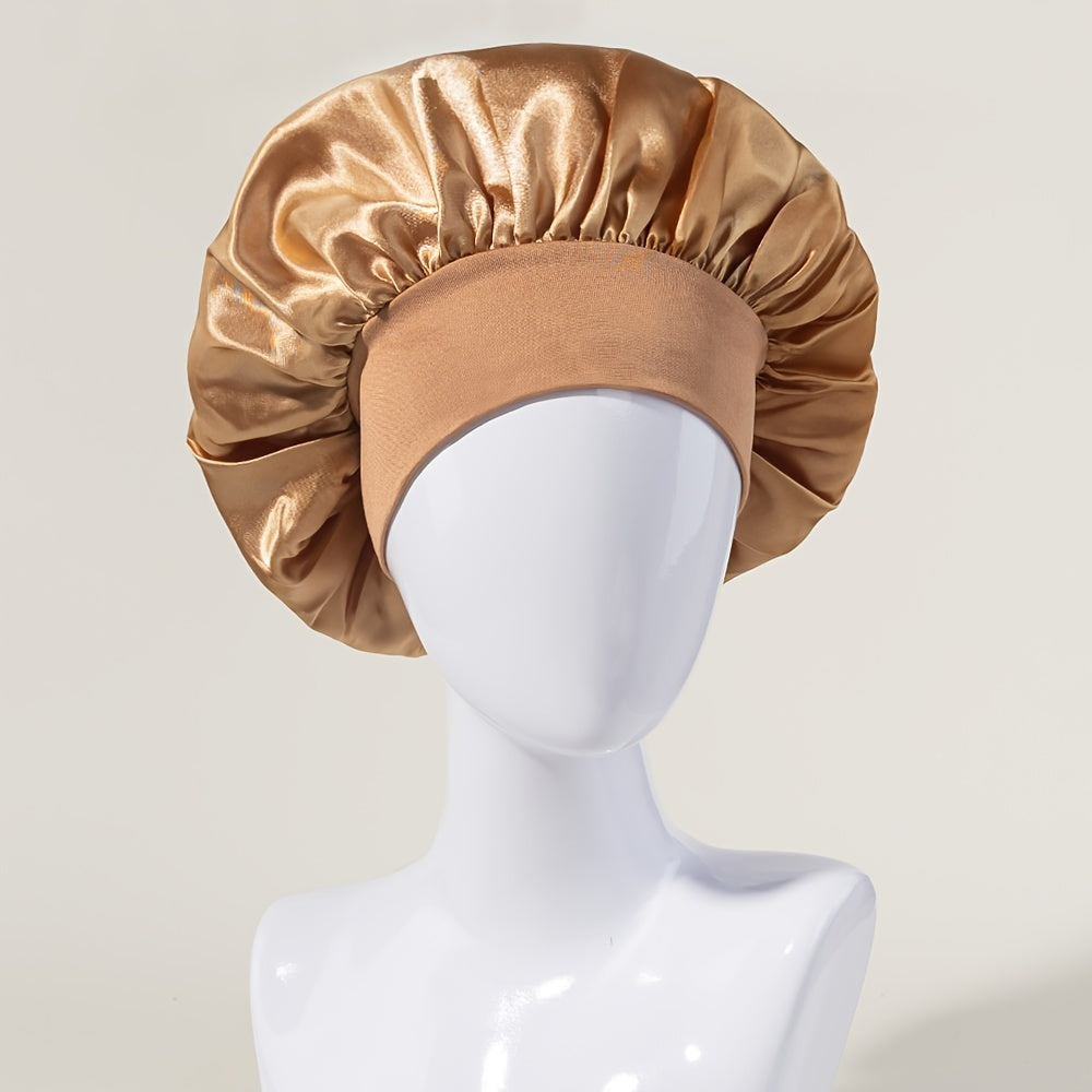 Breathable Satin Sleep Bonnet for Curly Hair