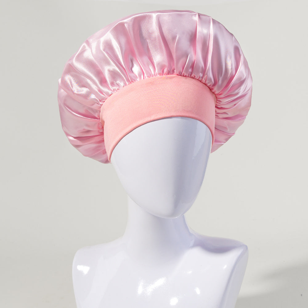 Breathable Satin Sleep Bonnet for Curly Hair
