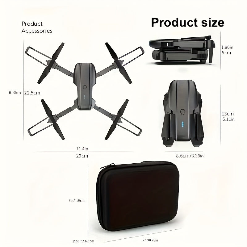 Foldable Quadcopter Drone with HD Dual Cameras