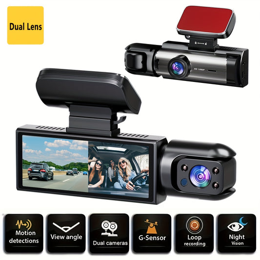 Dual 1080P HD Dash Cam – Front & Inside Recording