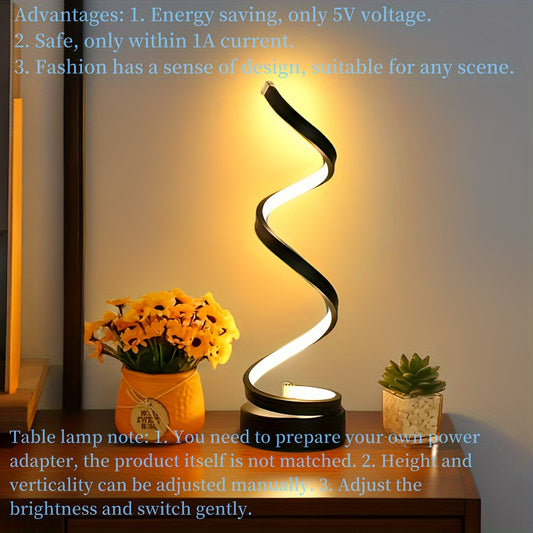 Vintage Spiral Desk Lamp