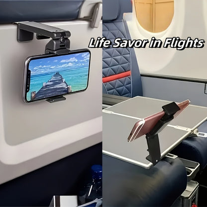 Portable 360° Rotatable Travel Phone Holder – Foldable, Universal Mount for Luggage & More