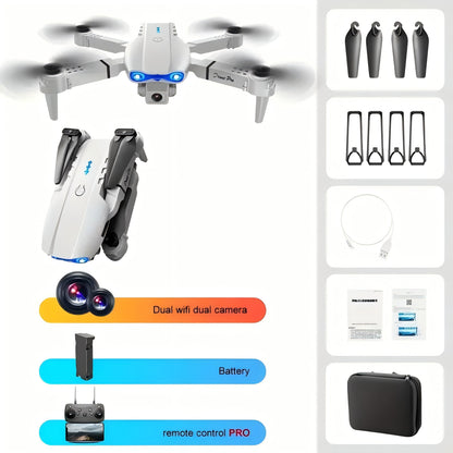 Foldable Quadcopter Drone with HD Dual Cameras