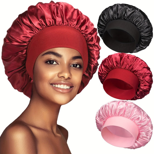 Breathable Satin Sleep Bonnet for Curly Hair