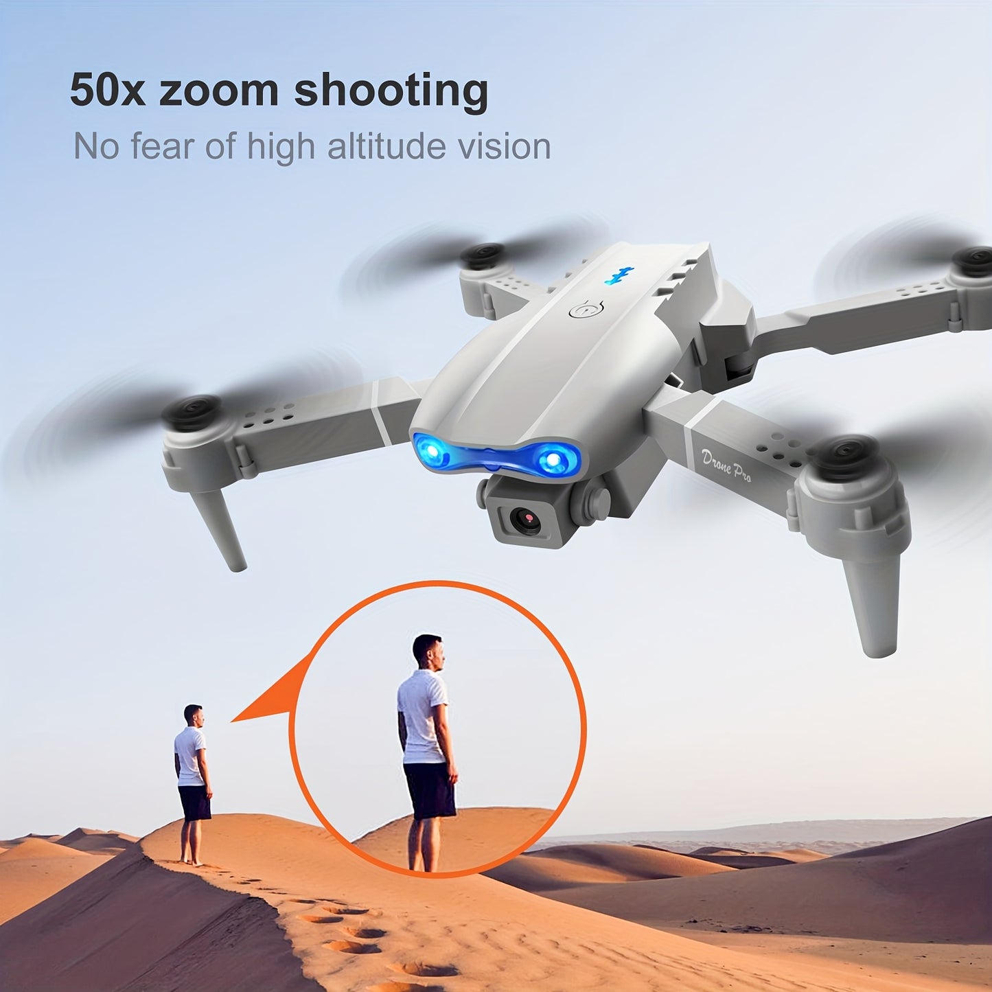 Foldable Quadcopter Drone with HD Dual Cameras