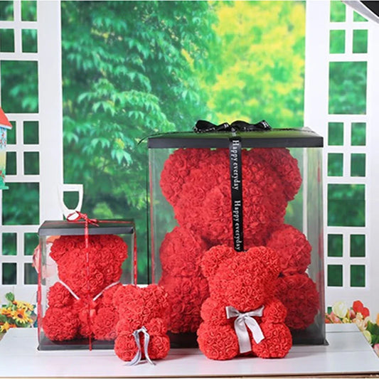 Rose Teddy Bear with Heart