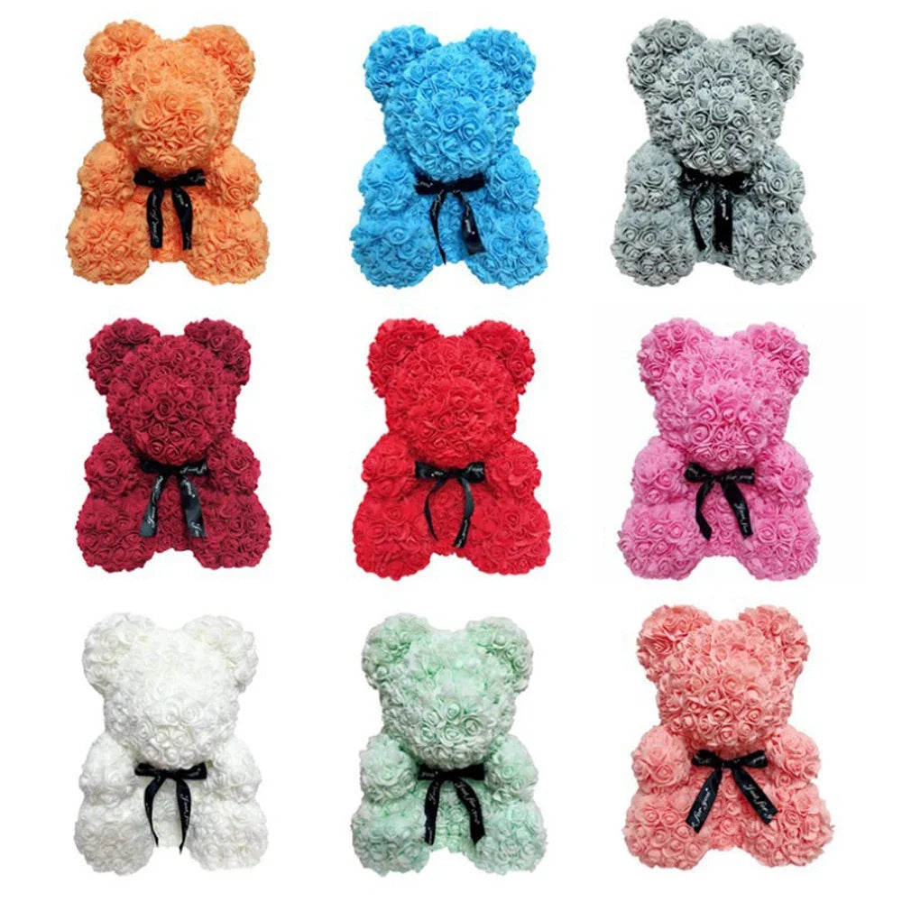 Rose Teddy Bear with Heart