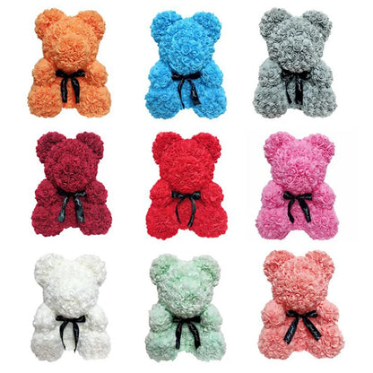 Rose Teddy Bear with Heart
