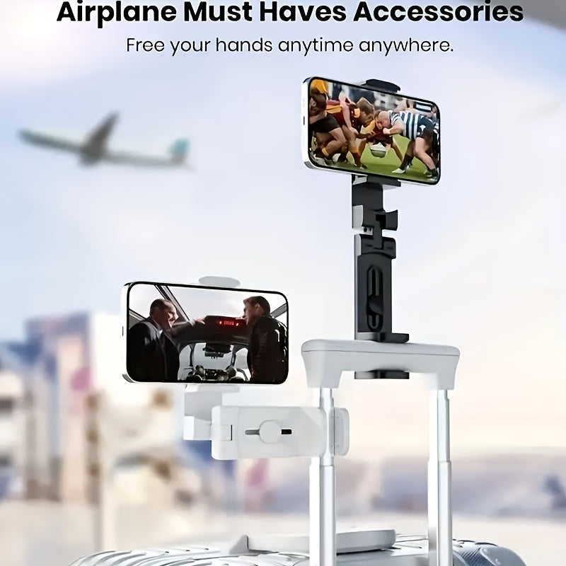 Portable 360° Rotatable Travel Phone Holder – Foldable, Universal Mount for Luggage & More
