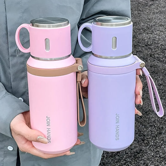 Durable 700ml Insulated Tumbler with Tea Strainer Lid
