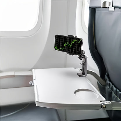 Portable 360° Rotatable Travel Phone Holder – Foldable, Universal Mount for Luggage & More