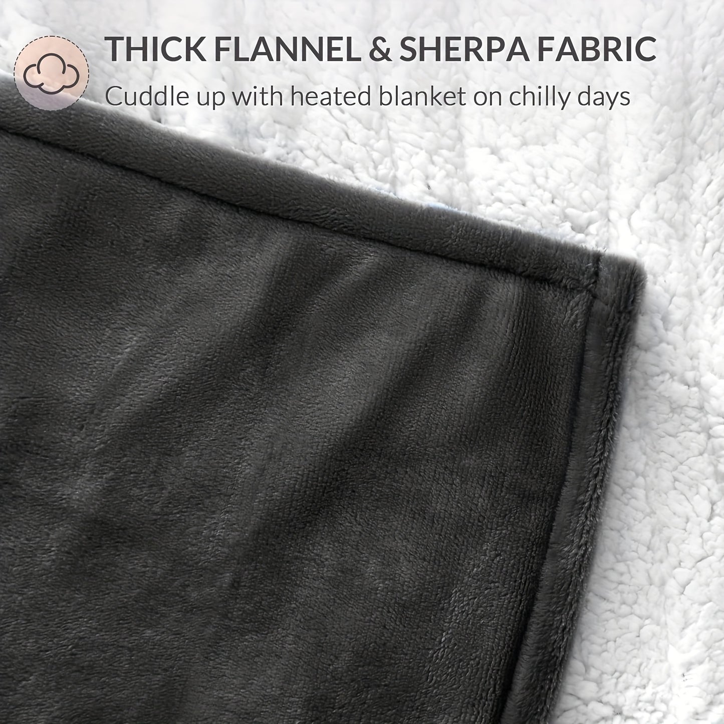 Electric Heated Blanket Throw – 160x130cm
